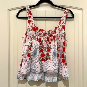 Anthropologie Maeve cropped tank top